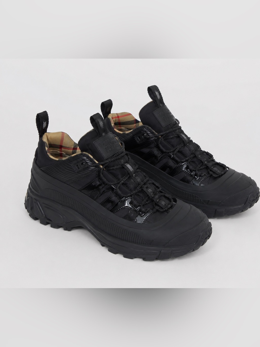 Burberry Black Vintage Check Arthur Sneakers